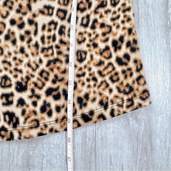 Charter Club Women's XL Petite NWT 100% Pima Cotton Leopard Print 3/4 Sleeve Top - Picture 5 of 6